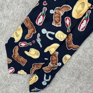 Roper Tabasco Necktie Novelty Made In The USA Rodeo Cowboys Classic Size Western